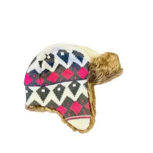 Chaos Winter Knit Aviator Hat Ushanka Trapper Cap Unisex Multicolor